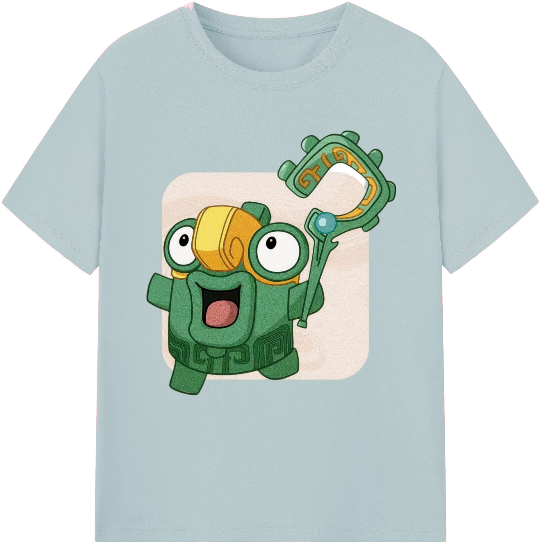 （画像用） Ne Zha 2 ナタ 魔童の大暴れ 綿100％半袖Tシャツ（フロントプリント）